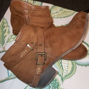 Tan ankle boots